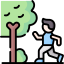 Jogging track green path