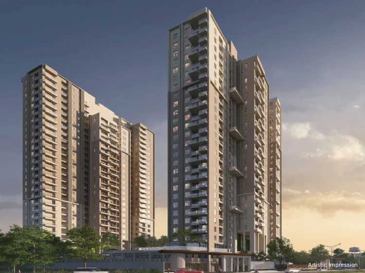 High-rise towers New Town Kolkata