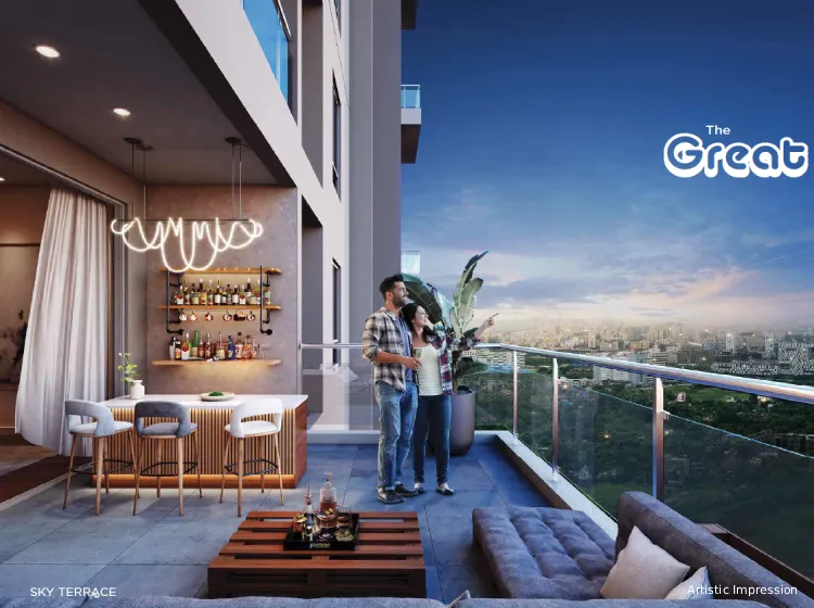 Balcony view luxury apartment Kolkata